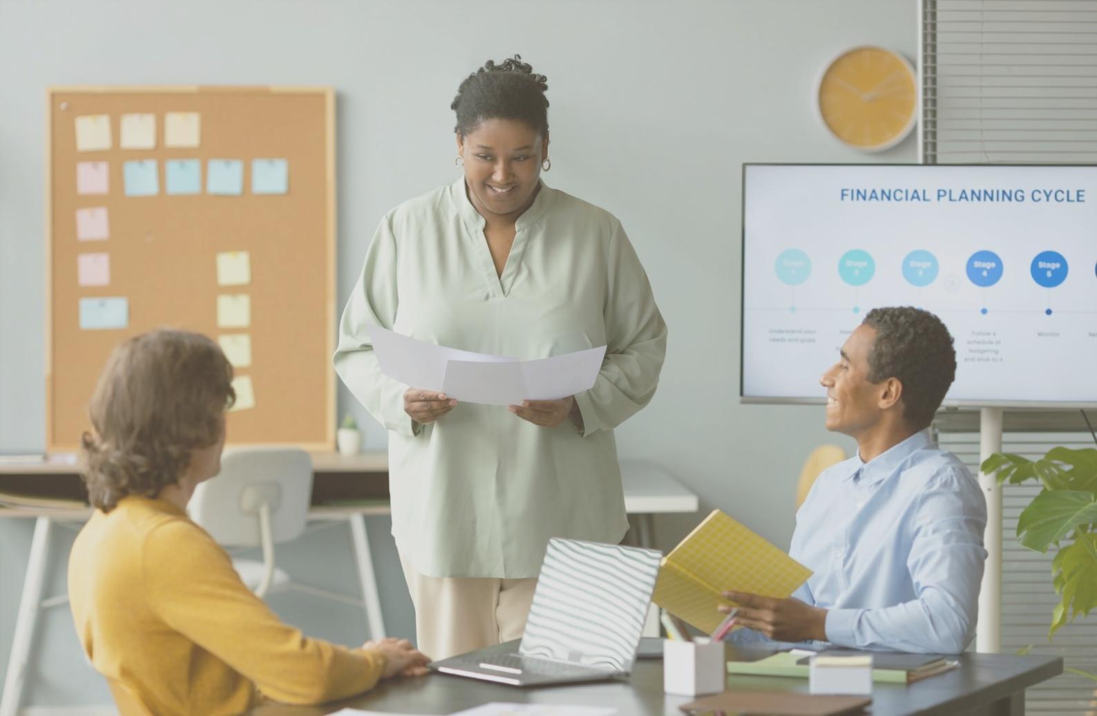 Análisis de tendencias financieras para presentaciones empresariales